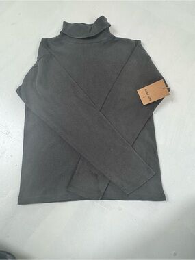 Rudy Jude Size Small Black Long Sleeve Turtleneck Tee